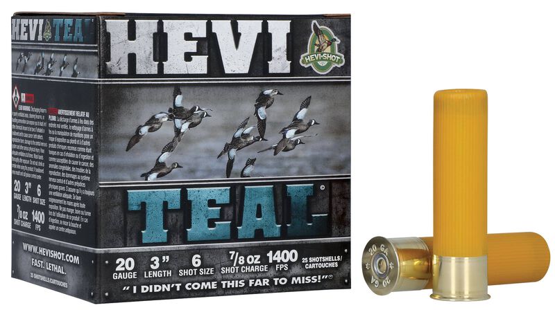 HEVI-Teal Waterfowl 20 Gauge 3" 7/8 oz #6 - Hevi-Shot product image