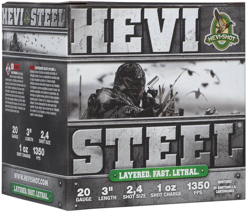 HEVI-Steel Waterfowl 20 Gauge 3" 1 oz Stacked #2 & #4 - Hevi-Shot product image