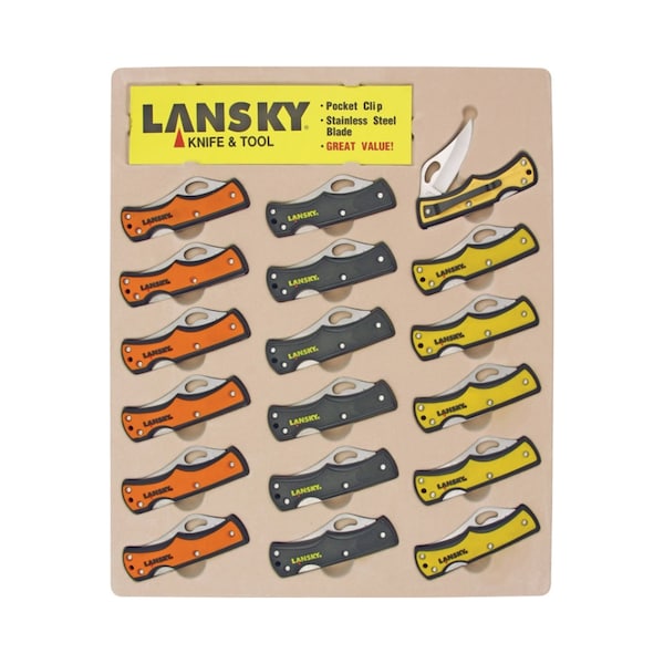 Lansky Small Lockback Knife Display - 18 Piece