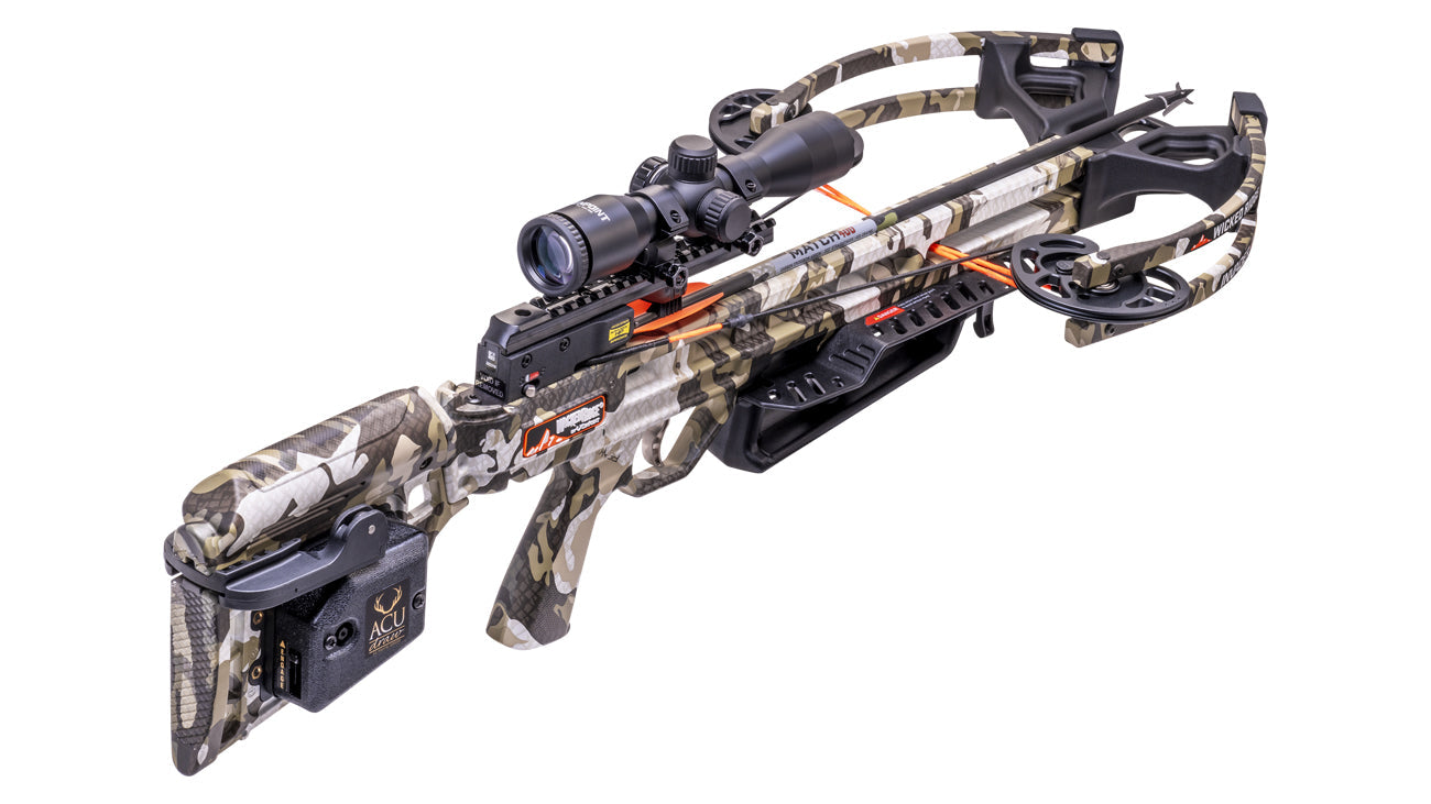 Wicked Ridge Invader M1 De-Cock, ACUdraw De-Cock, Pro-View 400 Scope, Peak XT