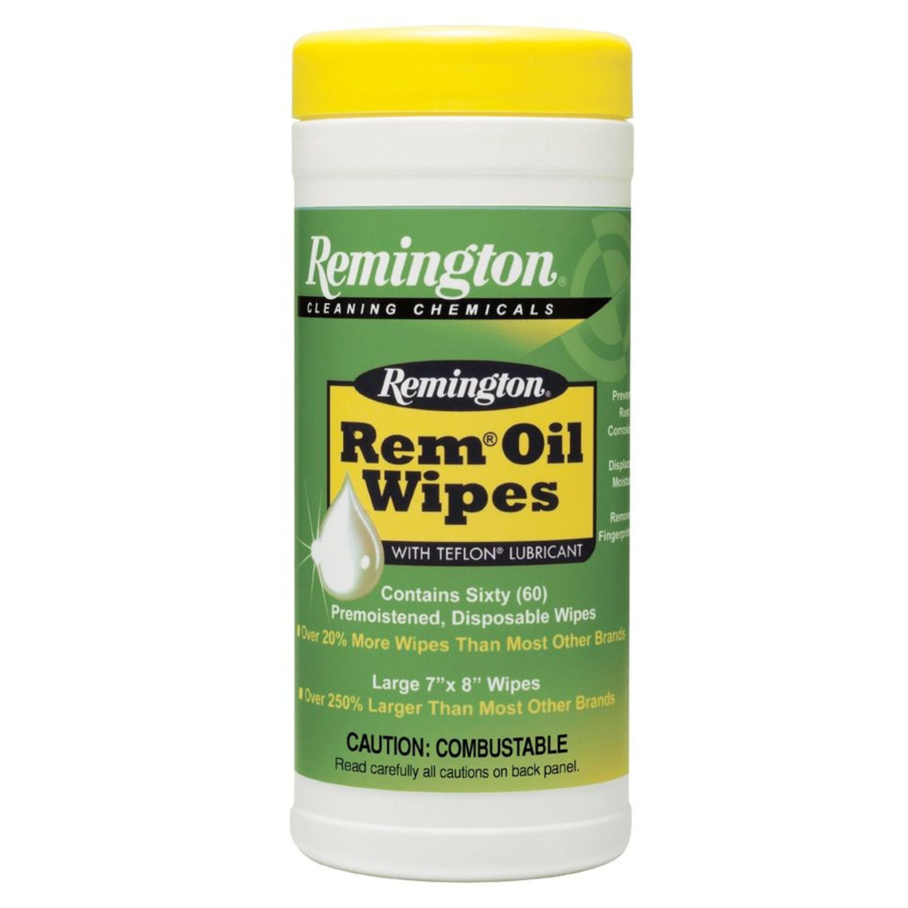 Remington Rem Oil Wipes 60 Per/Canister – 19918