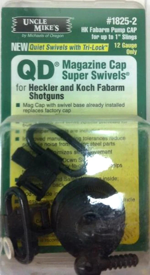 Uncle Mike's 1825-2 H&K Fabarm 12 gauge pump magazine cap swivel set