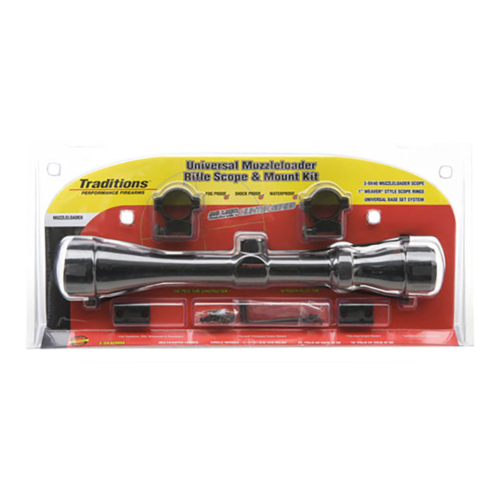 Traditions Muzzleloader Scope 3-9x40 Package