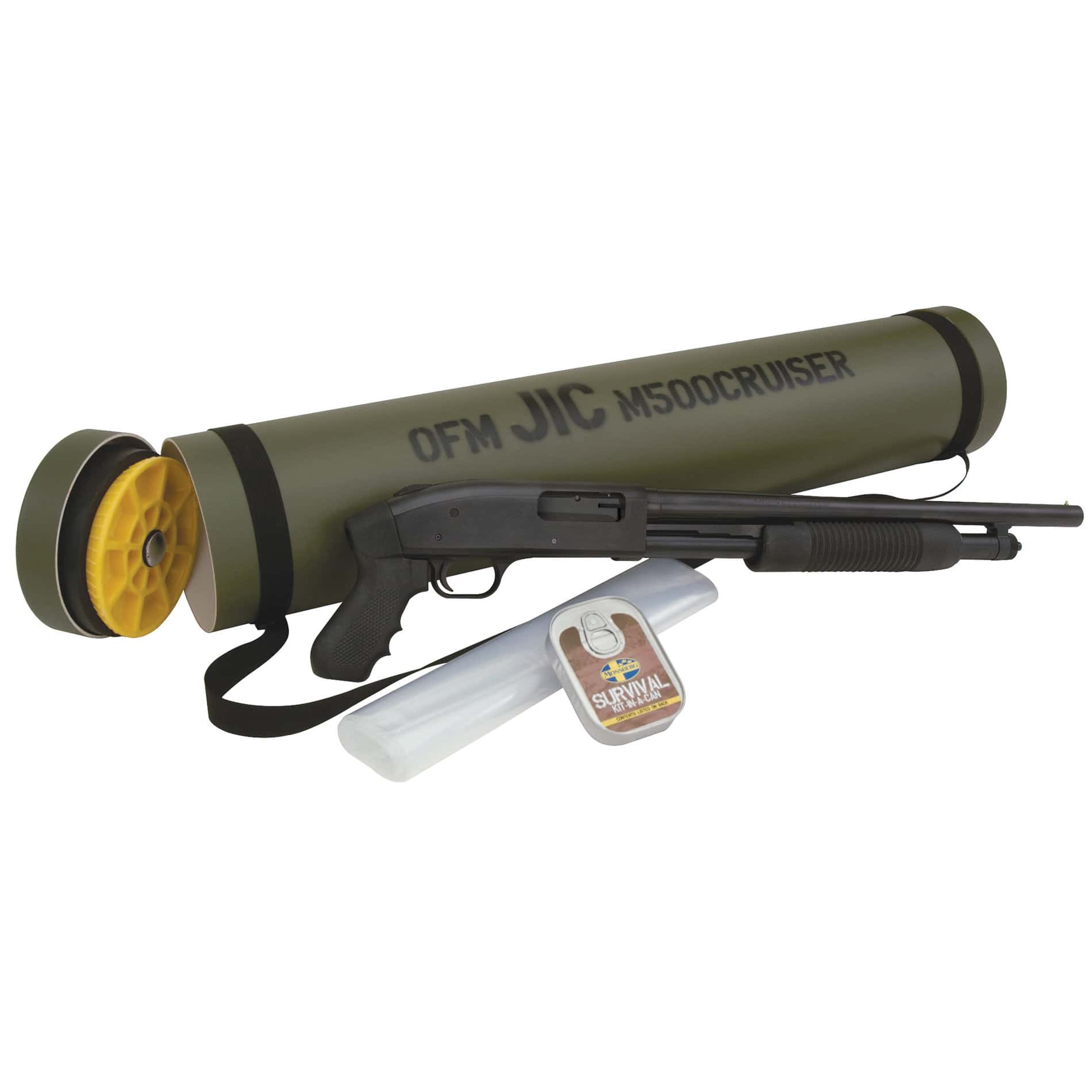 Mossberg 500 JIC Cruiser 12 Gauge 18.5" Barrel Matte Blue / Od Green Tube product image