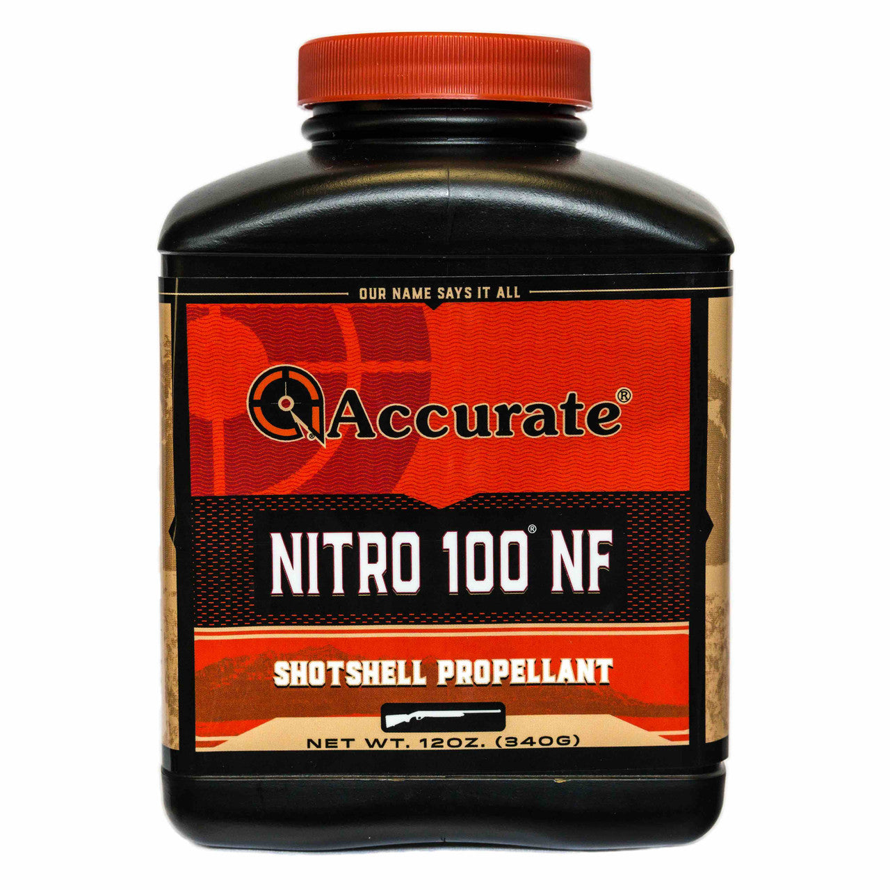 Accurate Nitro 100 NF smokeless shotshell powder 12 oz container
