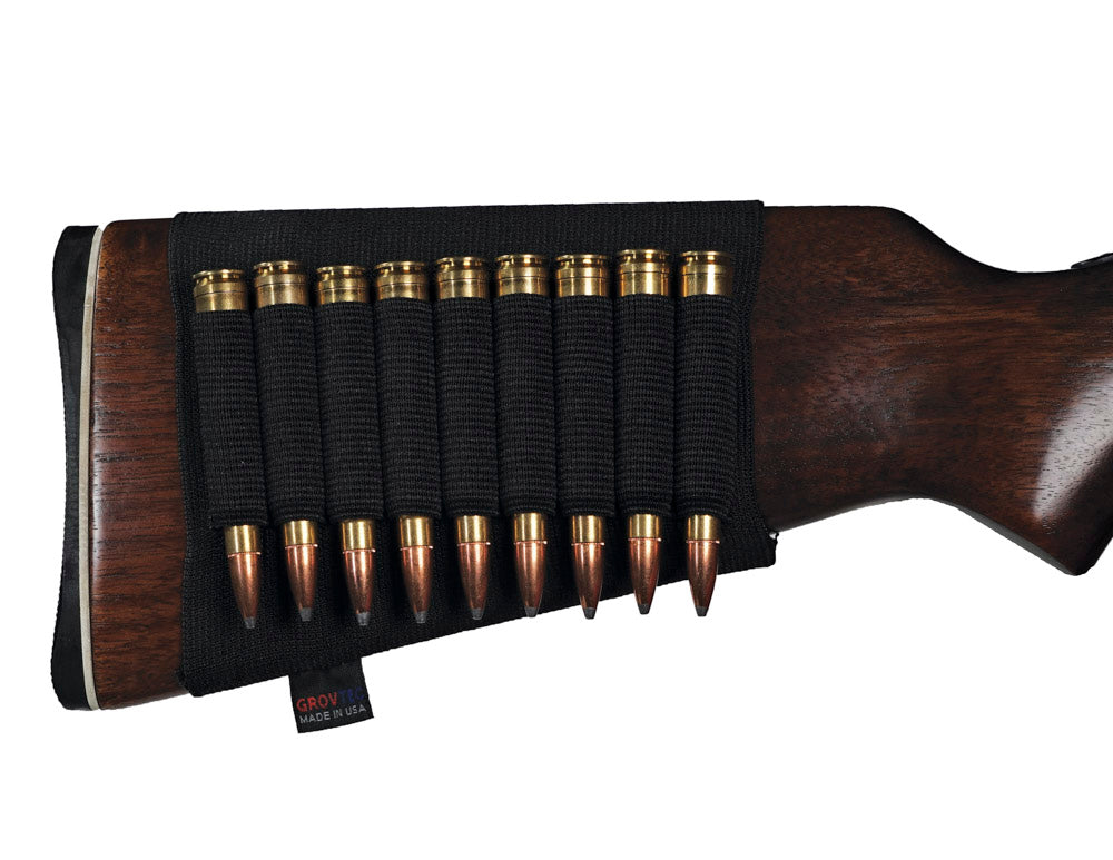 GrovTec Rifle Buttstock Ammo Holder - Black - GTAC81