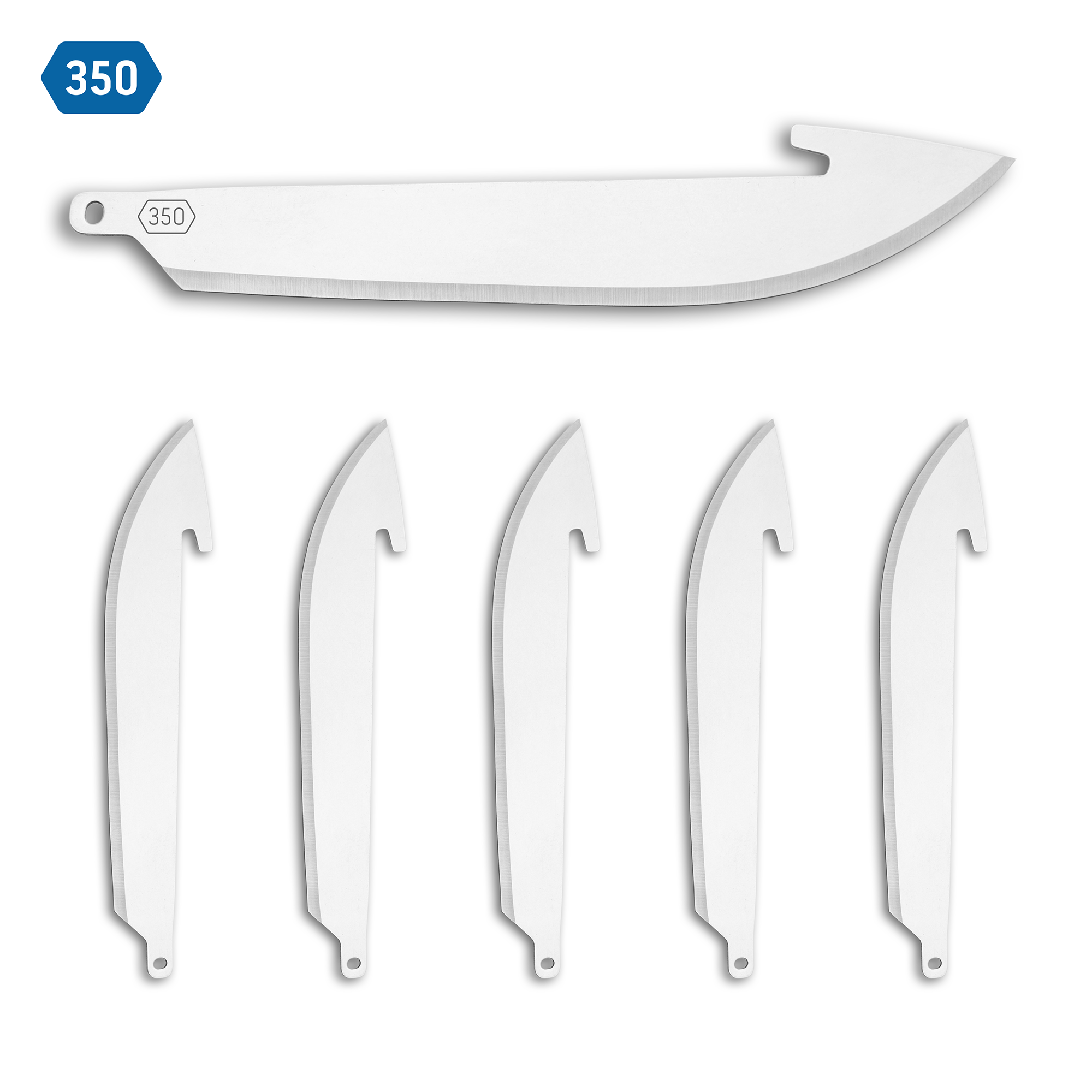 Outdoor Edge 3.5" Drop-Point RazorSafe Replacement Blades - 6 Pack