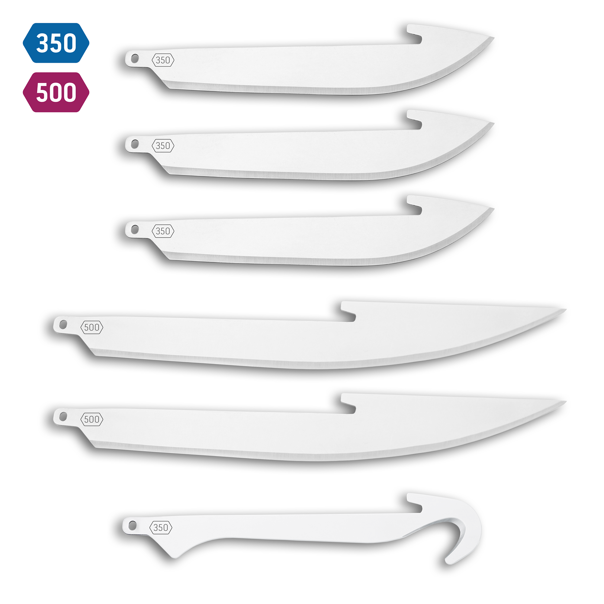 Outdoor Edge RazorSafe Combo Replacement Blade Set - 5 Pack