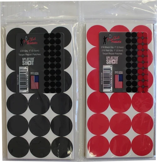 Pro-Shot SplatterShot 1" Repair Patches Red/Black 216/ea