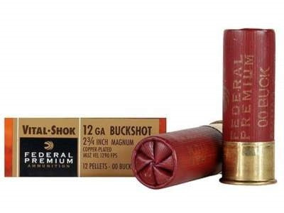Federal Premium 12 Gauge 2-3/4" 00 Buck – MPN P15600