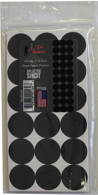 Pro-Shot SplatterShot 1" Repair Patches Black 216 Pack