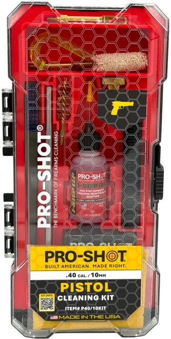 Pro-Shot .40 Cal./10mm Pistol Box Cleaning Kit