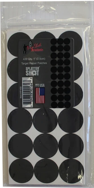 Pro-Shot SplatterShot 1" Repair Patches Black 432 Pack