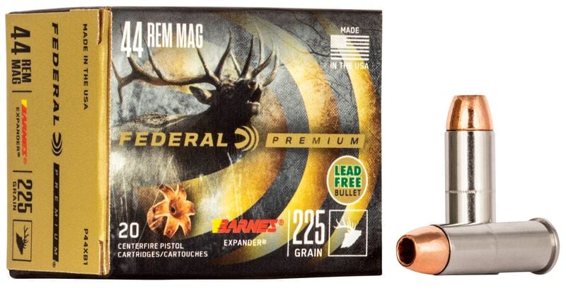 Federal Premium 44 Rem Mag 225GR Barnes X