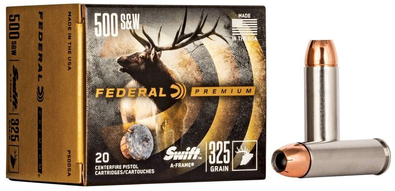 Federal Premium 500 S&W 325GR Swift A-Frame