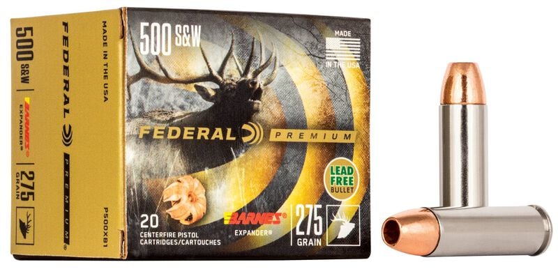 Federal Premium 500 S&W 275GR Barnes Expander