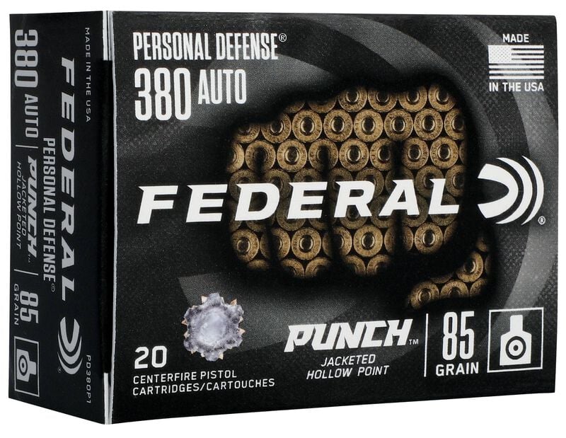 Federal Personal Defense Punch 380 Auto 85gr JHP - 20 Rounds
