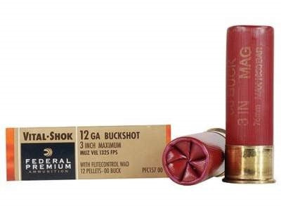 Federal Premium 12 Gauge 3" 12 Pellet-00 Buckshot
