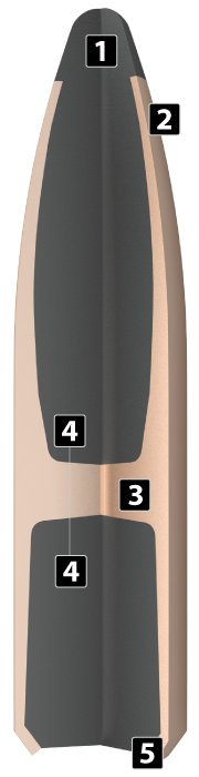 Nosler 45 Caliber 500gr Spitzer Partition (25ct) product image