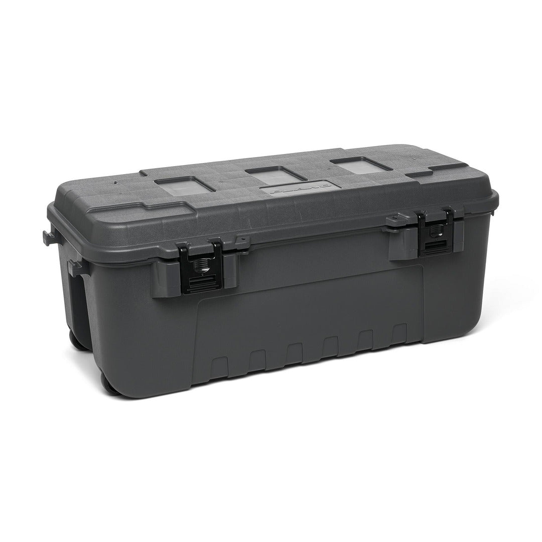 Plano Sportsman's 108-quart wheeled storage trunk dark gray