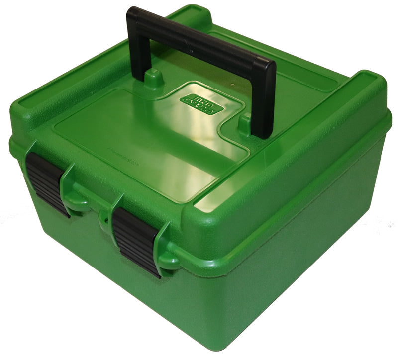 MTM Case-Gard Flip-Top 100-Round Large Rifle Ammo Case - Green