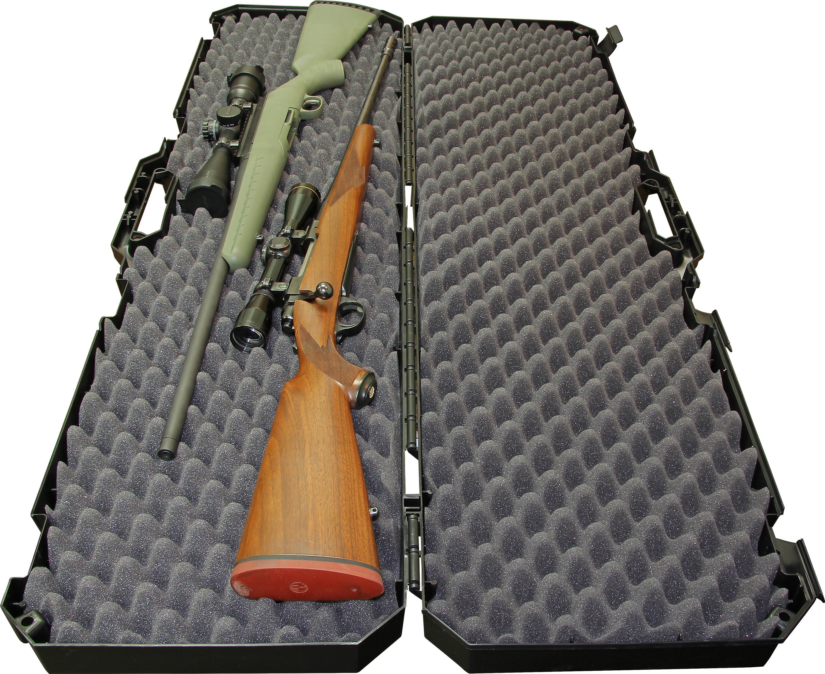 MTM Case-Gard Double Scoped Rifle Case 51" Blk - Black