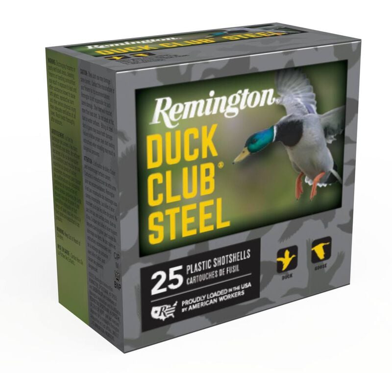Remington - Duck Club Steel - 12 Ga 2-3/4" - 1 1/8 oz - #4 Shot - 25 Rounds