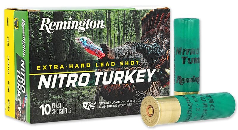 Remington NT12S4 12 Ga. 2.3/4" 1.1/2 Oz. #4 Nitro Turkey Ammo – 26690