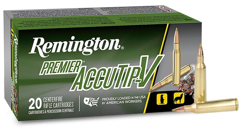 Remington PRA225ORB 22-250 Rem 50GR Accutip V Boat Tail Ammo – 29186