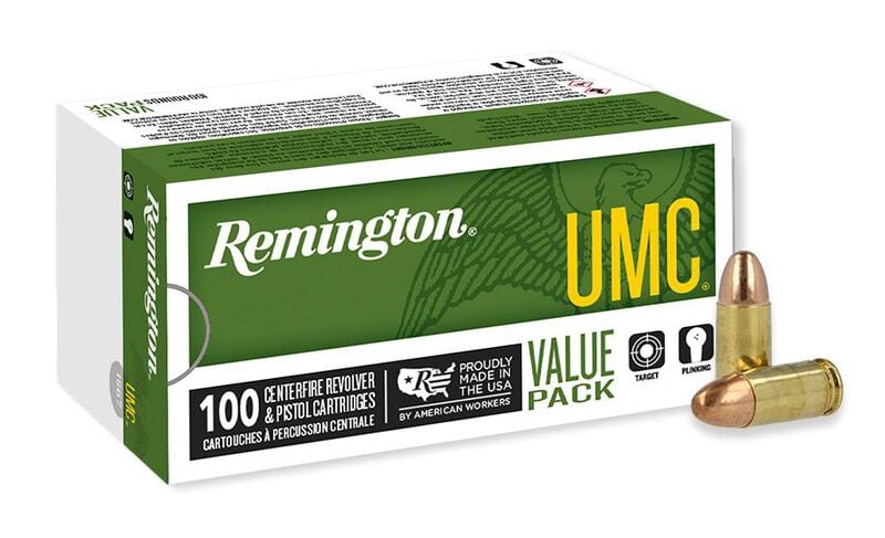 Remington L9MM3B Umc 9MM 115GR FMJ 100/BX – 23765