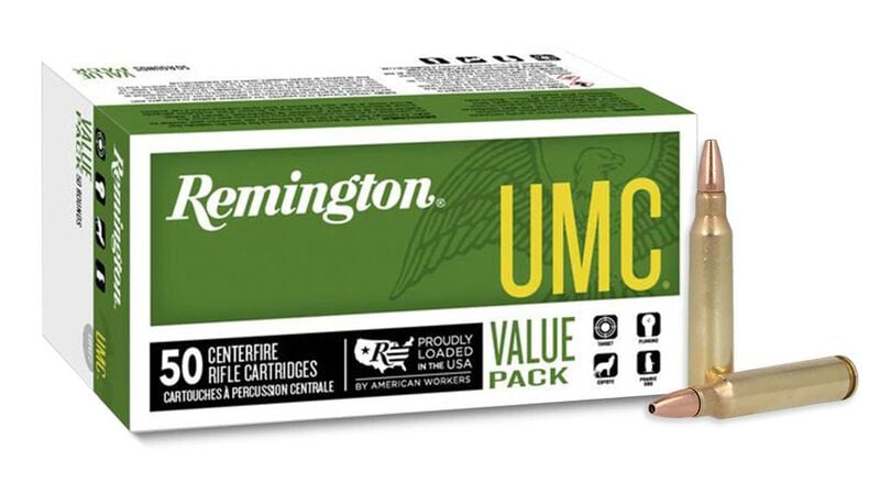 Remington L223R8V 223 Rem 50GR JHP Umc 50 Rd/Bx – 23908