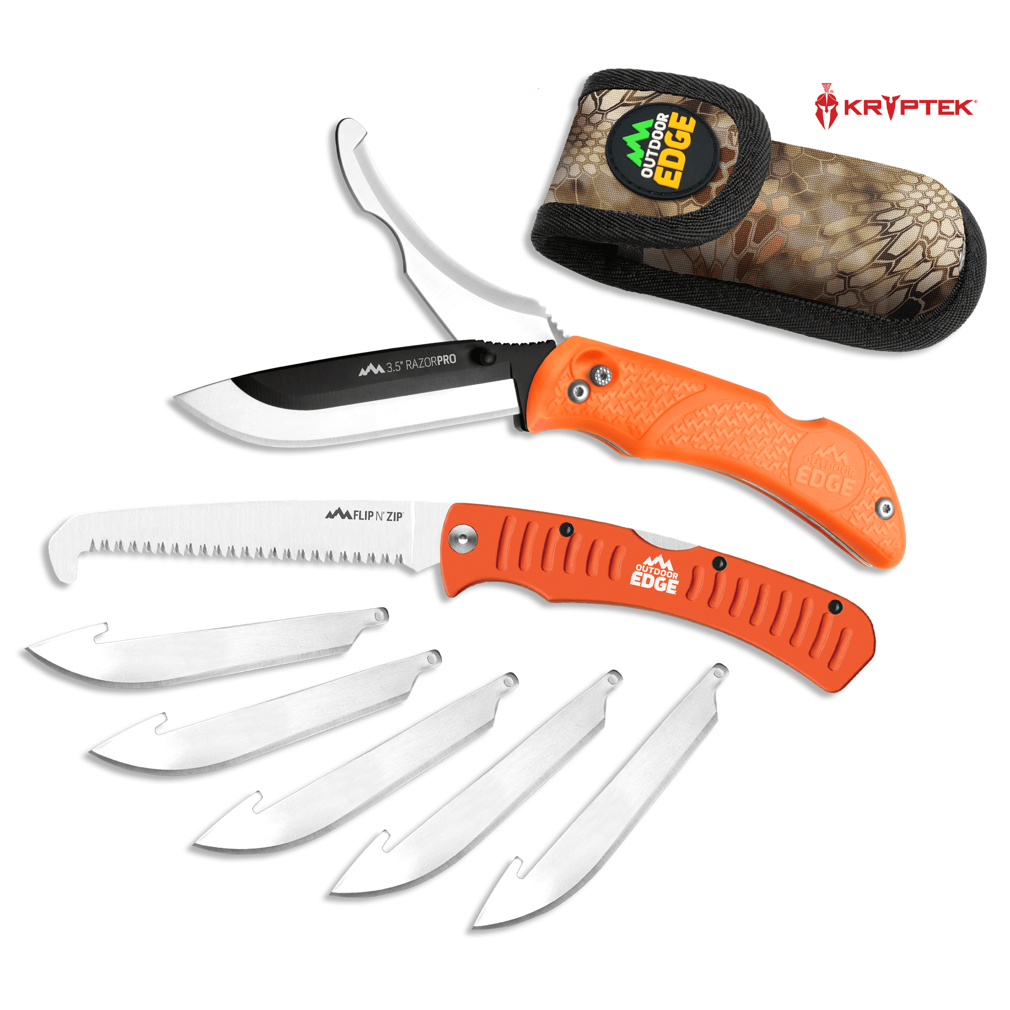 Outdoor Edge RazorPro S 3.5" Replaceable-Blade Knife with Saw