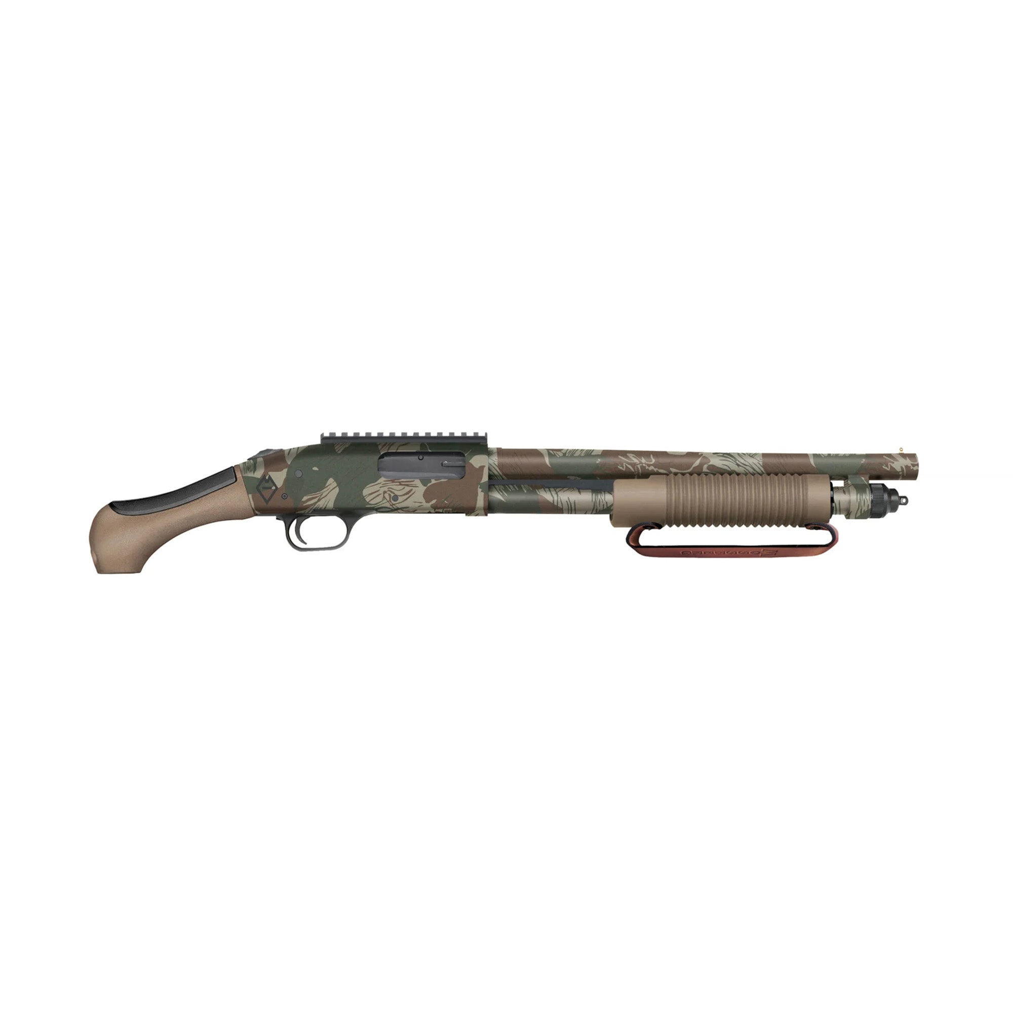 Mossberg M590 Bliksem 12 Gauge Aftershock Rhodesian Brushstroke Camo 14.3 product image