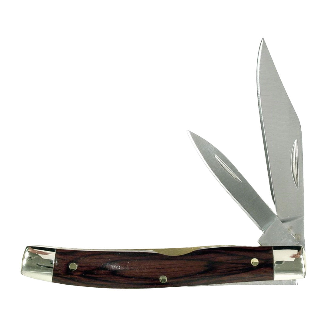 Ruko Outdoors 440A, 3.3125" Folding Blade Pocket Knife Pakkawood Handle