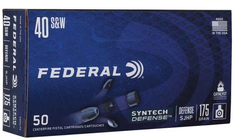 Federal Syntech Defense 40 S&W 175gr - 50 Rounds