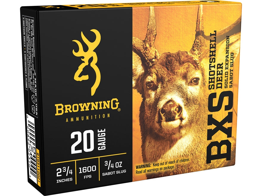 BROWNING BXS 20 2 3/4 , 3/4 OZ GAUGE SABOT SLUG-High Falls Outfitters