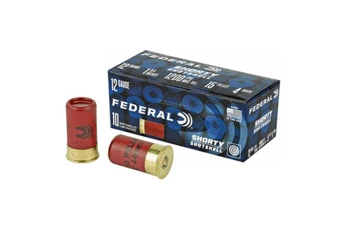 Federal Shorty 12 Ga 1-3/4" 4 Buck Mini Shotshell Ammo 10RD/BOX