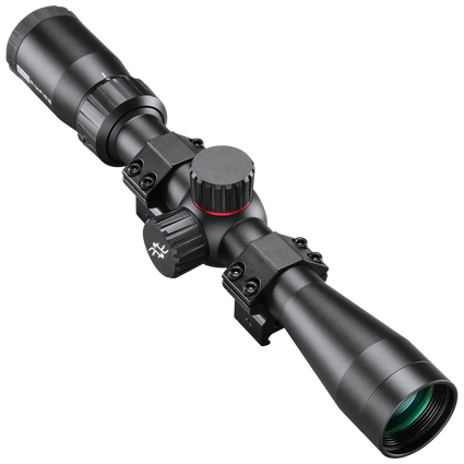 Simmons Pro Rimfire 3-9x32 .22 Drop Zone riflescope in black, front-side view