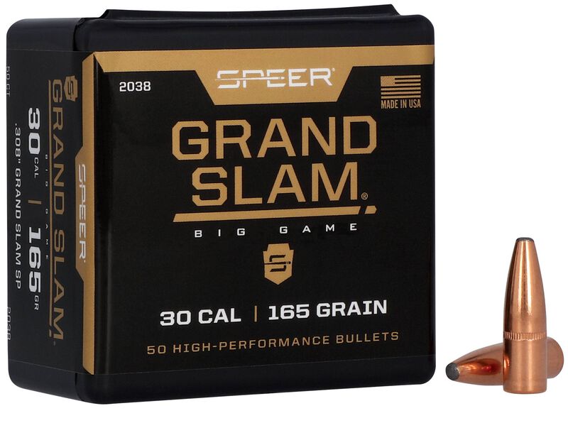 Speer Grand Slam .308 165gr Bullets - 50 Count