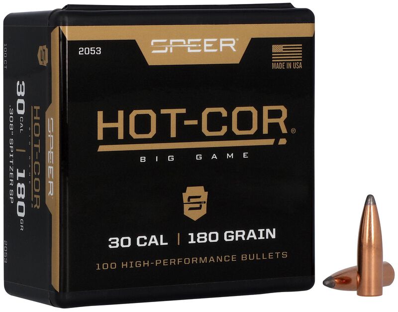 Speer Hot-Cor .308 180gr Bullets - 100 Count