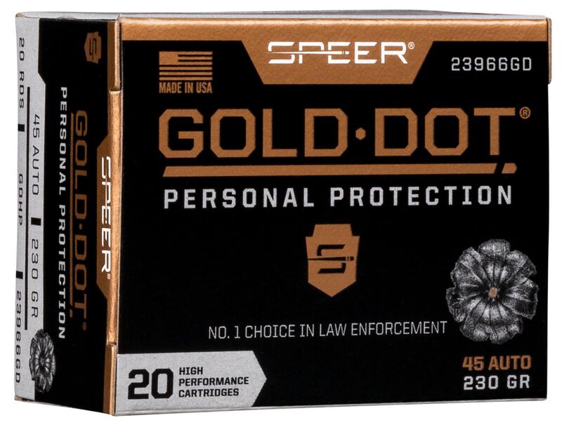 Speer Gold Dot 45 Auto 230gr Ammunition - 20 Rounds