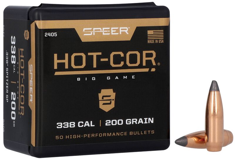 Speer Hot-Cor .338 200gr Bullets - 50 Count