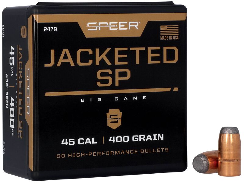 Speer .458 400gr Soft Point Flat Nose Rifle Bullets - 50 Count