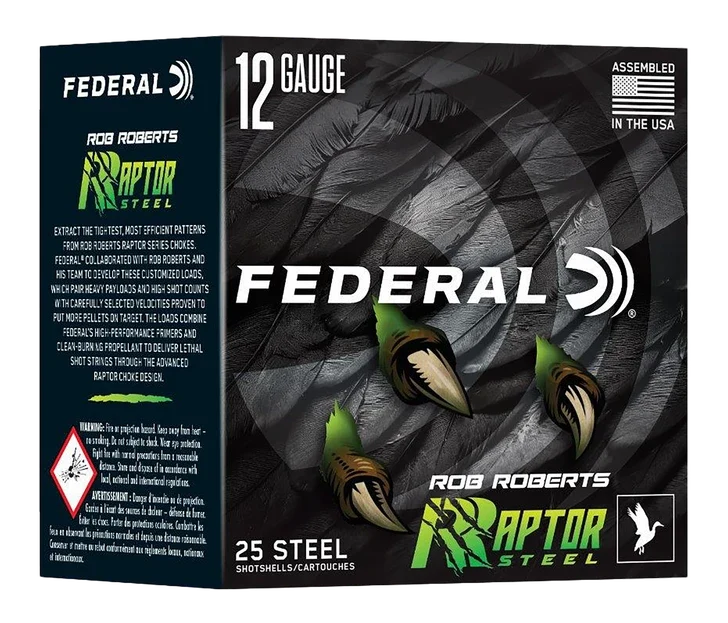 Federal 12GA 3" 1 3/8OZ 1400 Fps #2 Raptor Steel