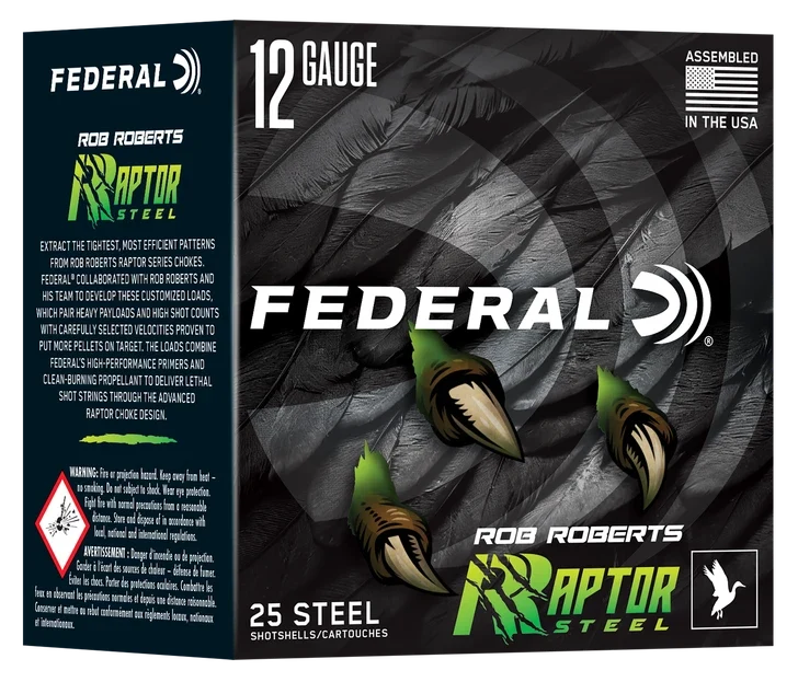 Federal 12GA 3" 1 3/8OZ 1400 Fps #4 Raptor Steel
