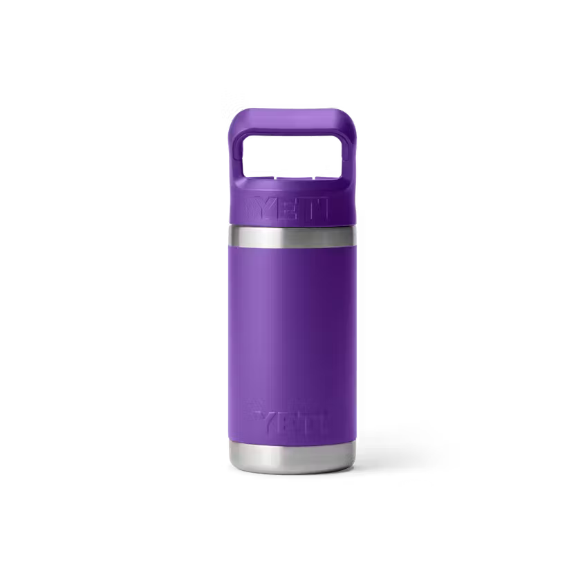 YETI Rambler Jr. 355 ML Kids Water Bottle with Colour-Matched Straw Cap Pace Purple