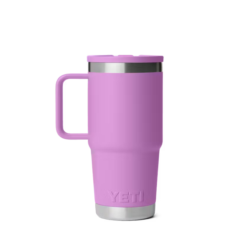 YETI Rambler 591 ml Travel Straw Mug with Colour-Matched Straw Lid Desert Bloom