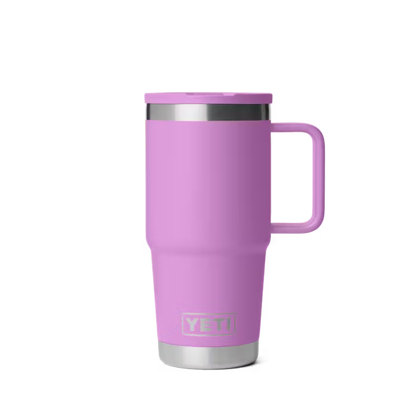 YETI Rambler 591 ml Travel Straw Mug with Colour-Matched Straw Lid Desert Bloom