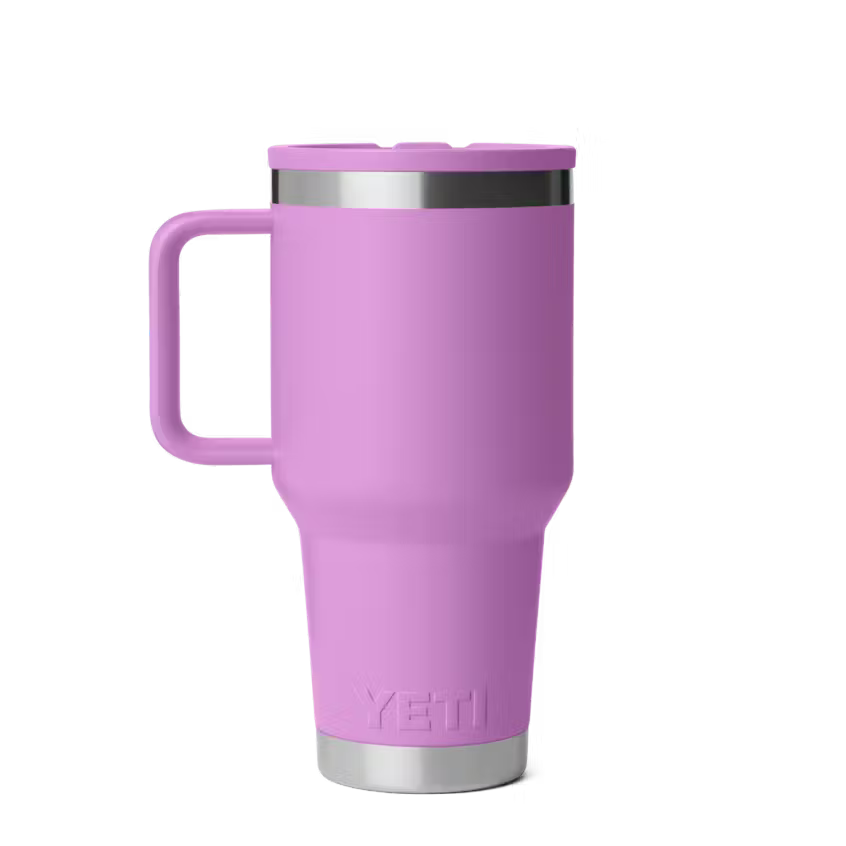 YETI Rambler 887 ml Travel Straw Mug with Colour-Matched Straw Lid Desert Bloom