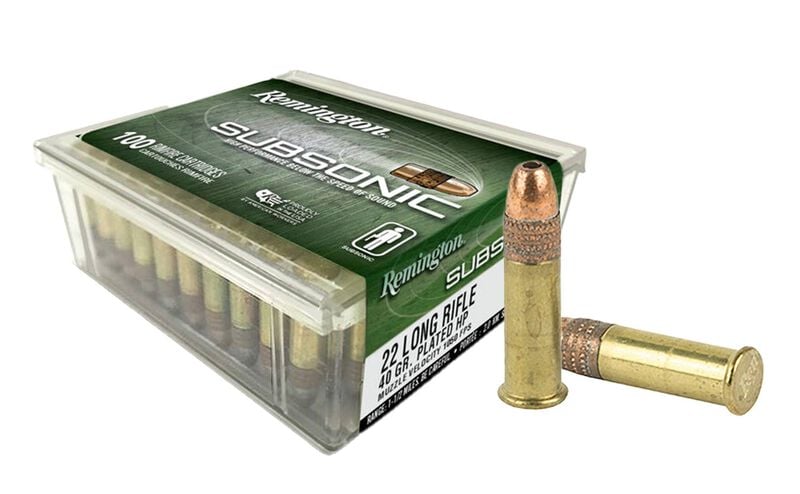 Remington S22HP1A Subsonic 22LR Lv 40GR Copper Plated HP – 21137